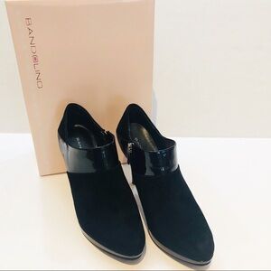 Bandolino Black Heeled Low Boot, BD7 Sandbar